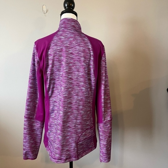 Lands End Sport size Large 14/16 quarter zip with thumb holes and back pocket - Picture 5 of 16